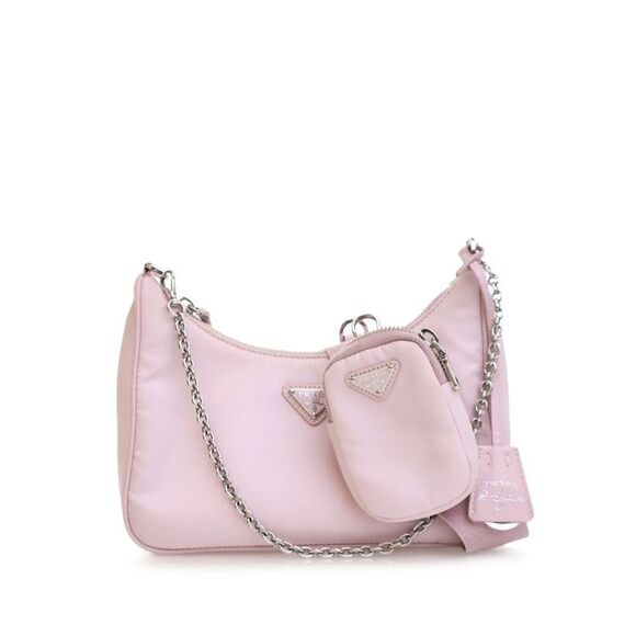 prada Handbags - Pre Loved prada ReEdition 2005 Shoulder Bag Women Pink Satchel
